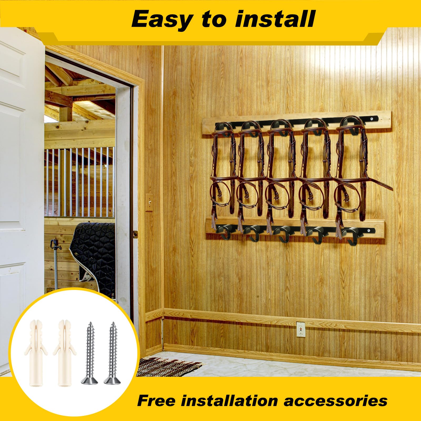 Zonon multiuse farm hooks suitable for reins, halters, and equipment.