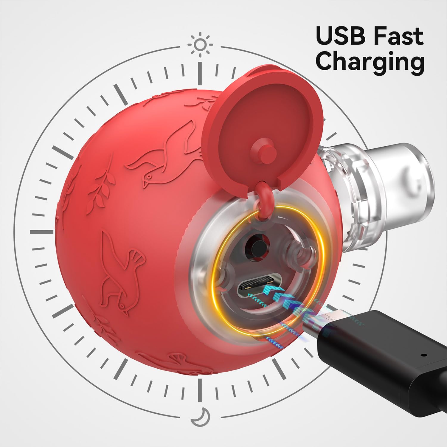 Zonopy Interactive Cat Toy Ball sleep mode conserves battery between sessions.