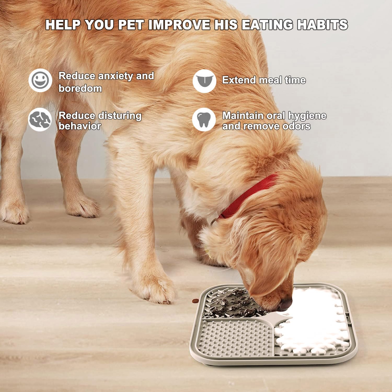 Zonopy Licking Mat with spatula included for easy spreading of treats