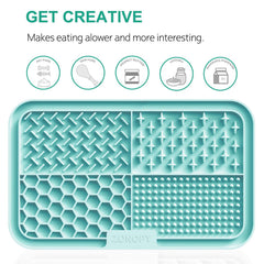 Zonopy licking mat showing 77 suction cups for secure mounting
