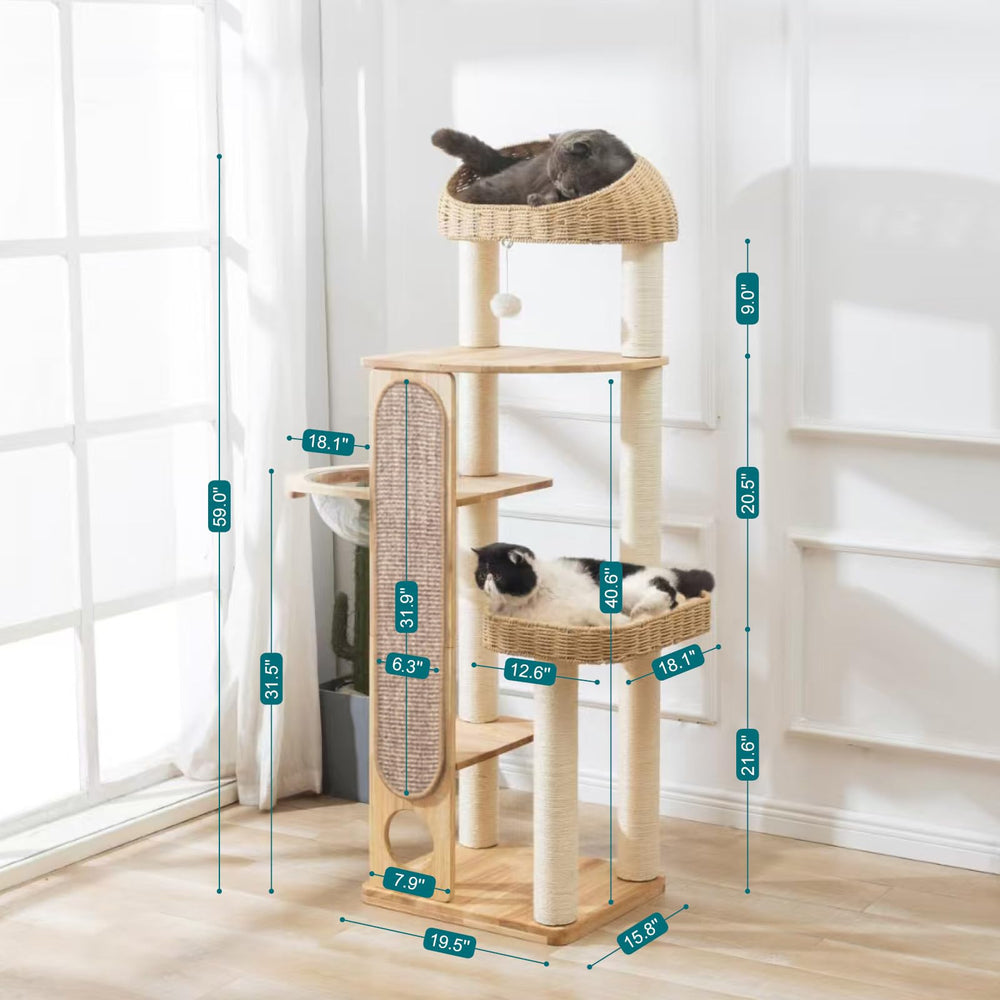 Zonoria Zephyria natural rubberwood frame is durable and easy to clean.