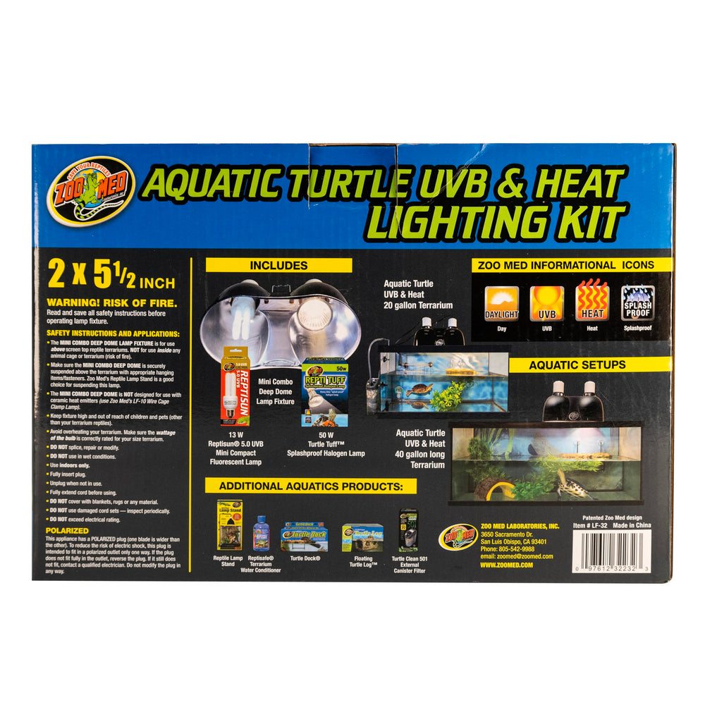 Zoo Med 100W Power Sun UV lamp provides UVB for activity and shell health.