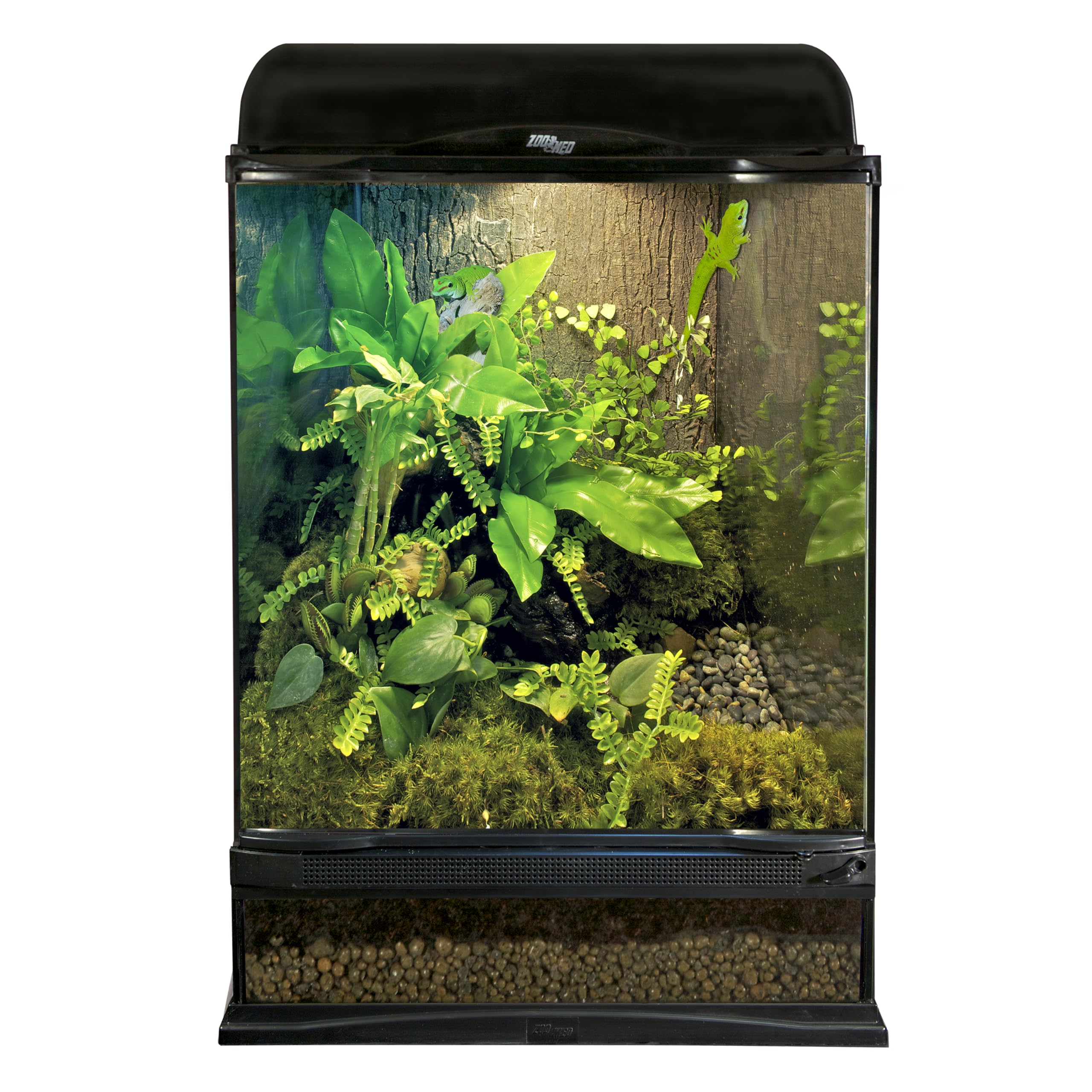 Zoo Med daylight blue bulb setup demo shows easy installation in reptile enclosures.