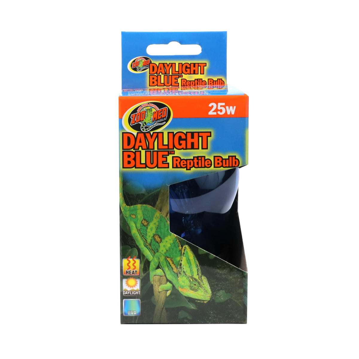 Zoo Med Daylight Blue Reptile Bulb 2pack provides natural daylight glow for basking.