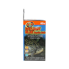 Zoo Med Daylight Blue Reptile Bulb 40W emits UVA rays to support daytime activity.