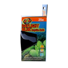 Zoo Med Daylight Blue Reptile Bulb blue glass design improves heat distribution.