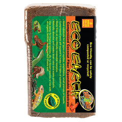 Zoo Med Eco Earth multi-use substrate supports plants, amphibians, and invertebrates.