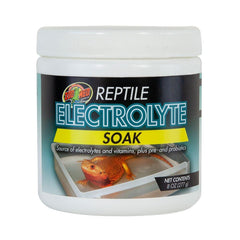 Zoo Med Electrolyte Soak bottle highlights hydration support for reptiles during recovery