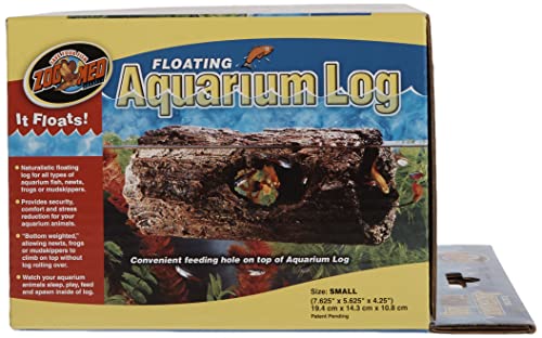Zoo Med Floating Aquarium Log Small interior angle emphasizes sleeping and spawning spaces