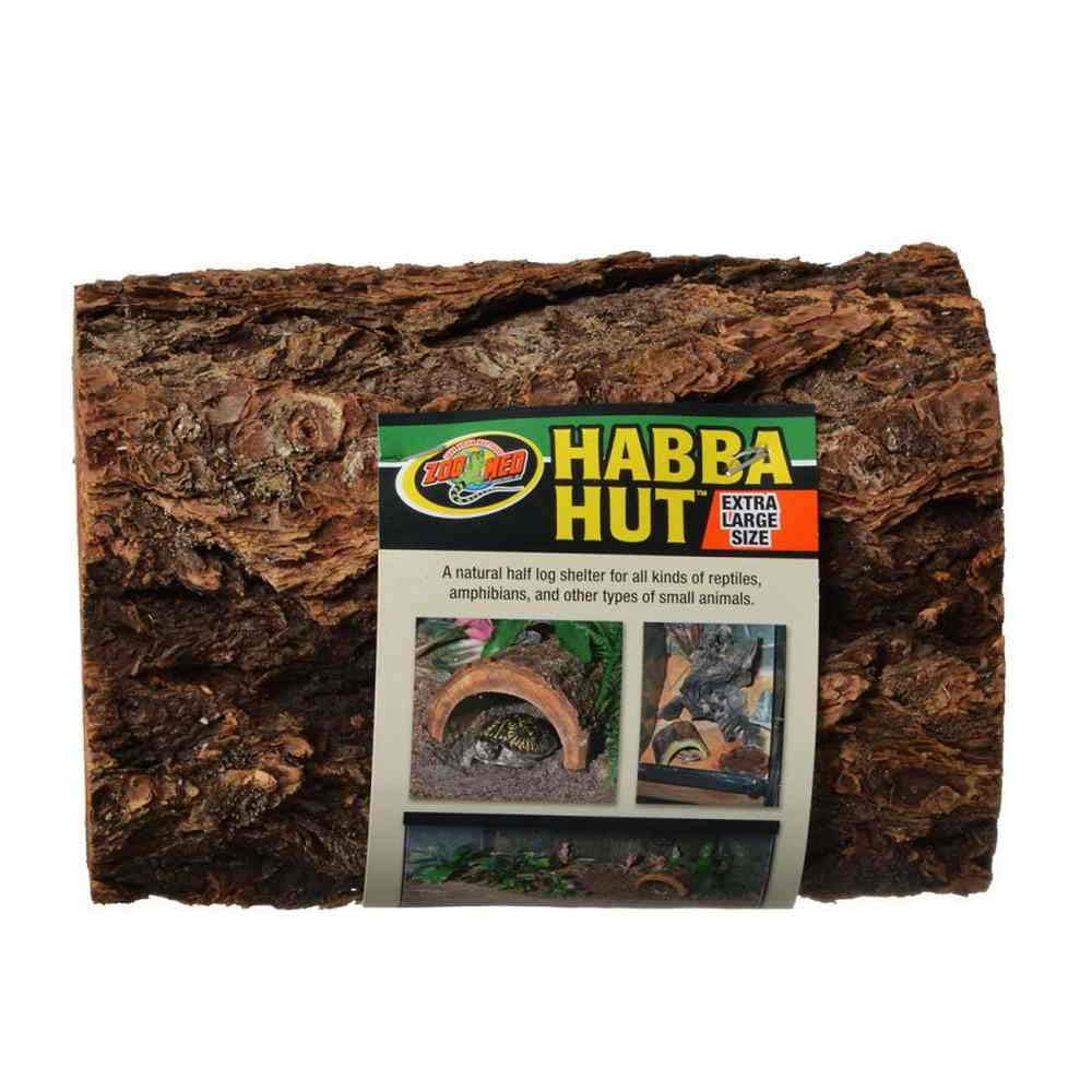Zoo Med Habba Hut Extra Large provides a private habitat corner for calm reptiles.