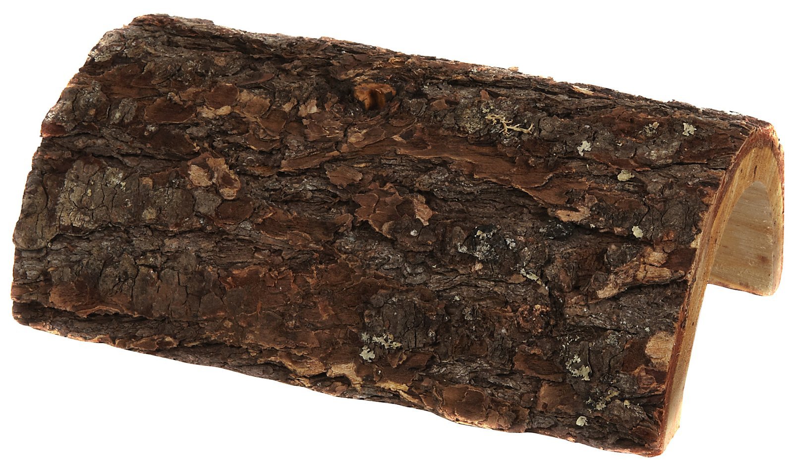 Zoo Med Habba Hut Extra Large wood den offers natural privacy for reptiles.