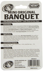 Zoo Med Mini Banquet Block Feeders closeup blocks emphasizing clean, mess-free feeding in small enclosures.
