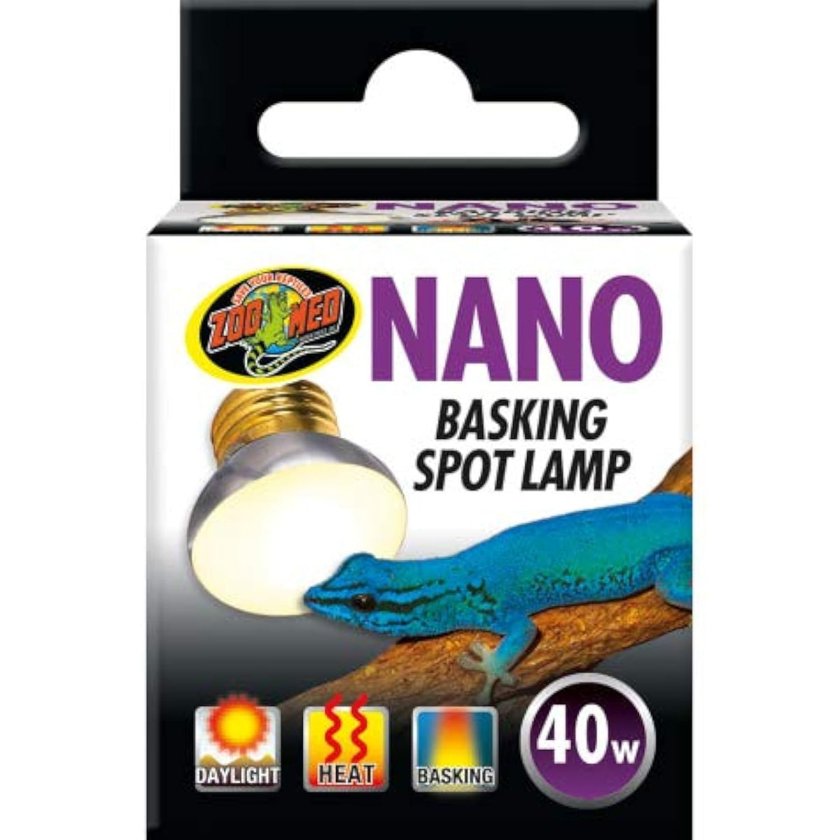 Zoo Med Nano Basking Spot Lamp 40W pack of 4 for reptile heat and daylight