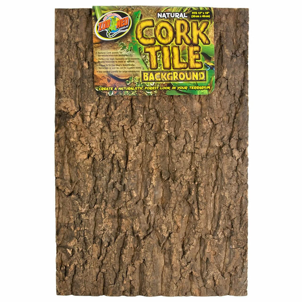 Zoo Med natural cork background 12x18 adds a natural backdrop for terrariums and easy setup.