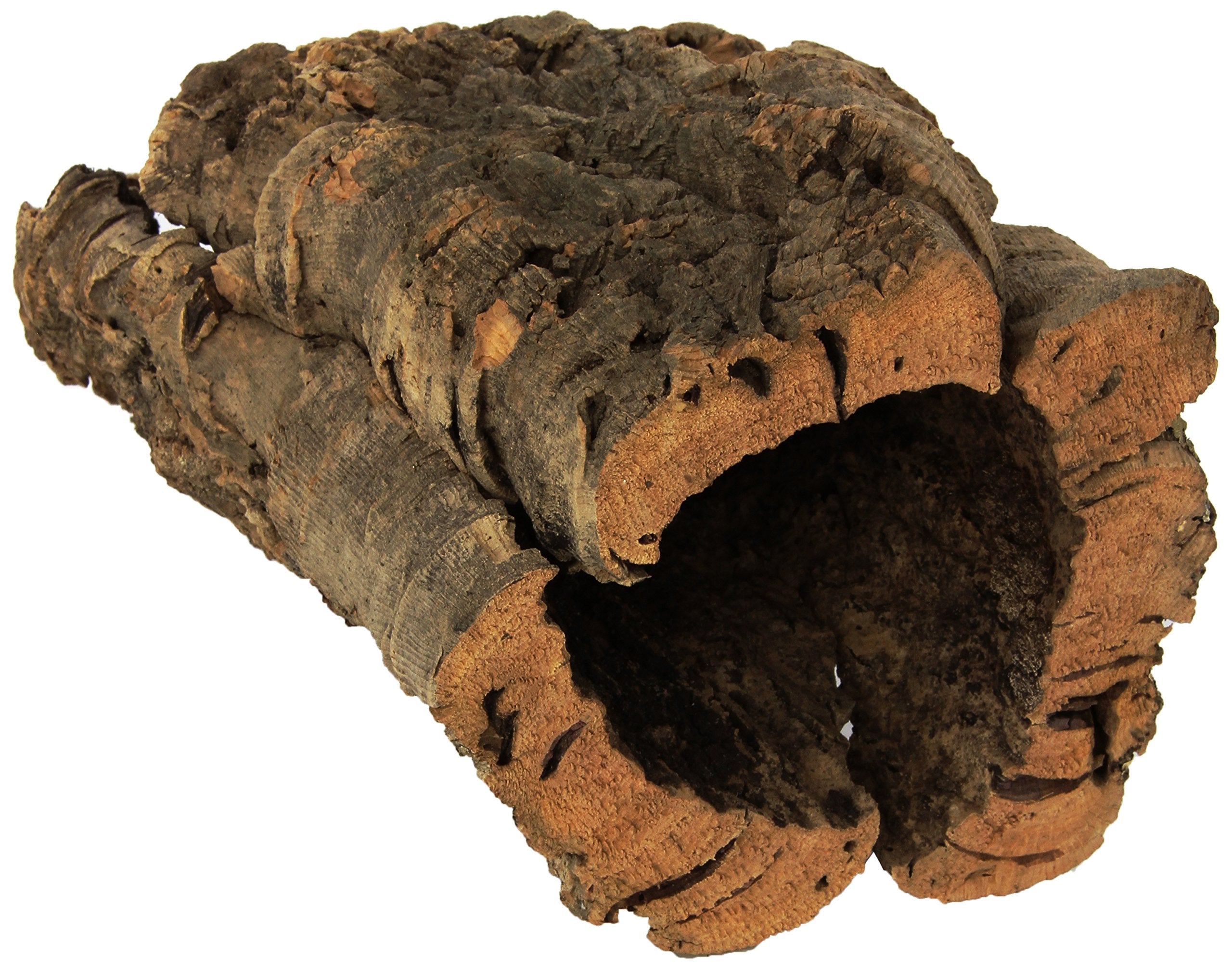 Zoo Med natural cork bark round extra large - full-round shelter and natural decor for terrariums.