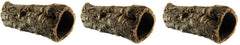 Zoo Med cork bark round small 3-pack provides natural shelter and hiding spots in terrariums.