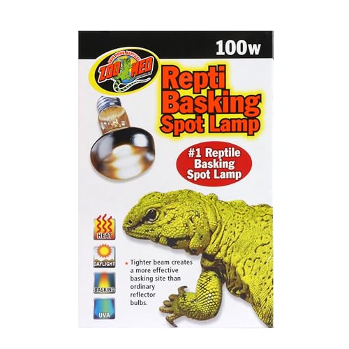 Zoo Med Repti Basking Spot Lamp double reflector concentrates heat and light.
