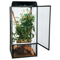 Zoo Med ReptiBreeze assembled showing durable aluminum frame and open-air design.