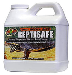 Zoo Med ReptiSafe water conditioner 64oz bottle for safer terrarium water and hydration