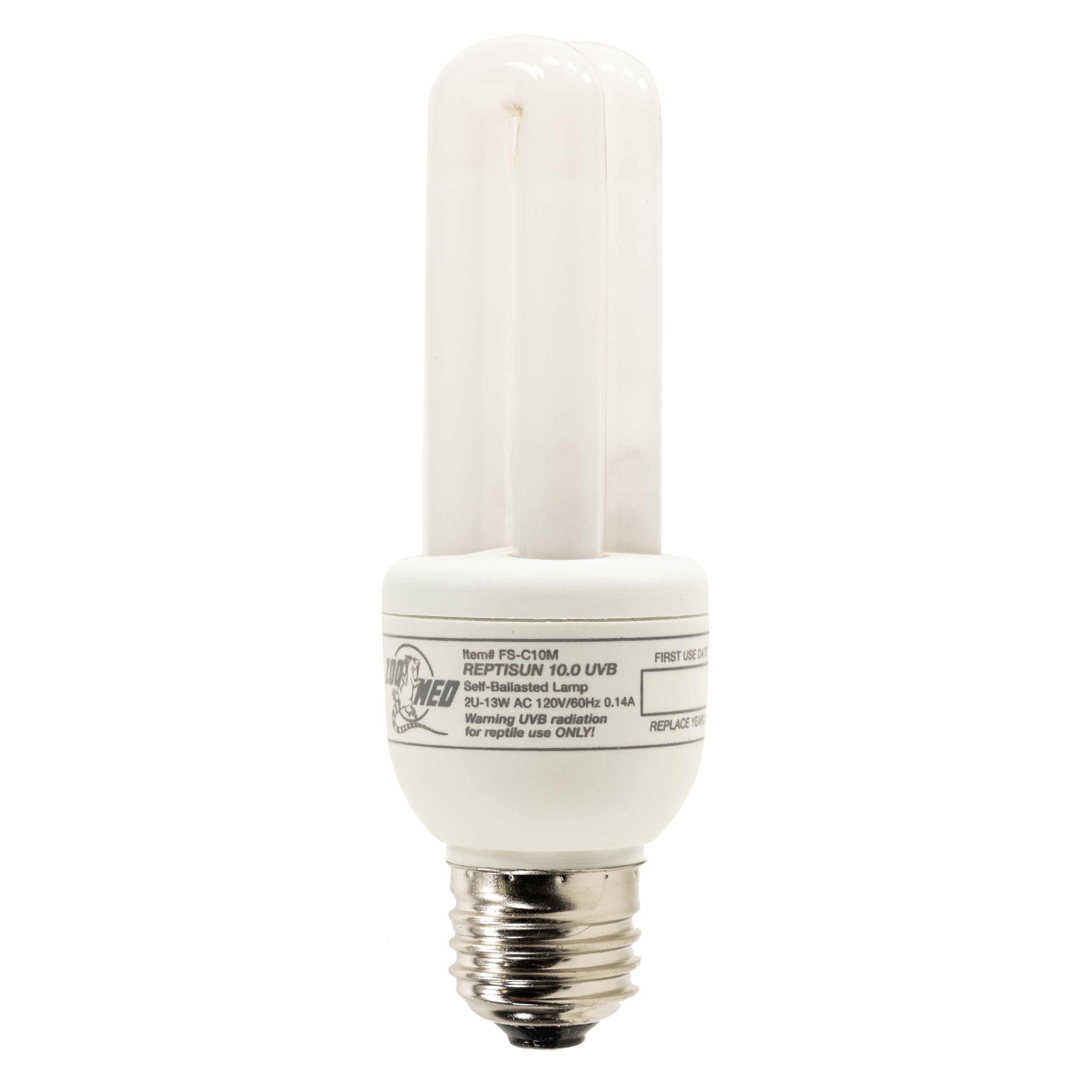 Zoo Med ReptiSun 10.0 Mini mounted vertically or horizontally for flexible use.