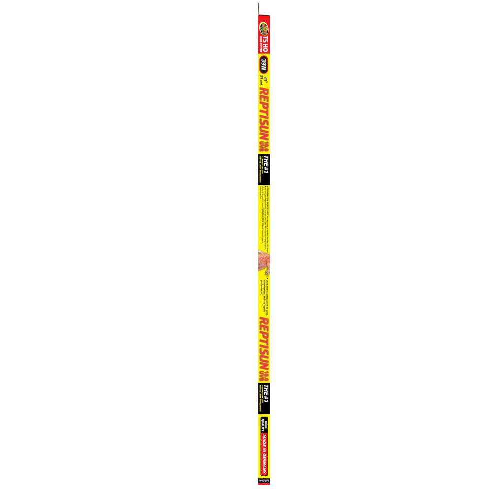 Zoo Med Reptisun 34-inch UVB 2-pack close-up showing robust UV emission quality.