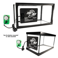 Zoo Med Reptitherm Undertank Heater 6x8 tank-setup aids reptile comfort during daily activity.