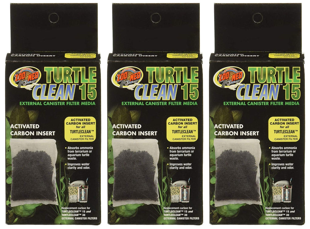 Zoo Med Turtle Clean 15 inserts in packaging for easy replacement and filtration.