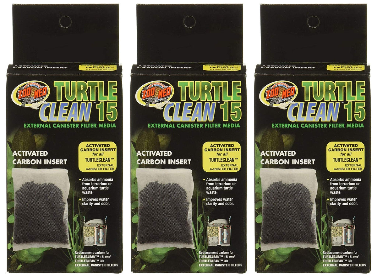 Zoo Med Turtle Clean 15 inserts in packaging for easy replacement and filtration.