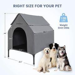 Zooba easy-clean dog house with wipe-clean interior.