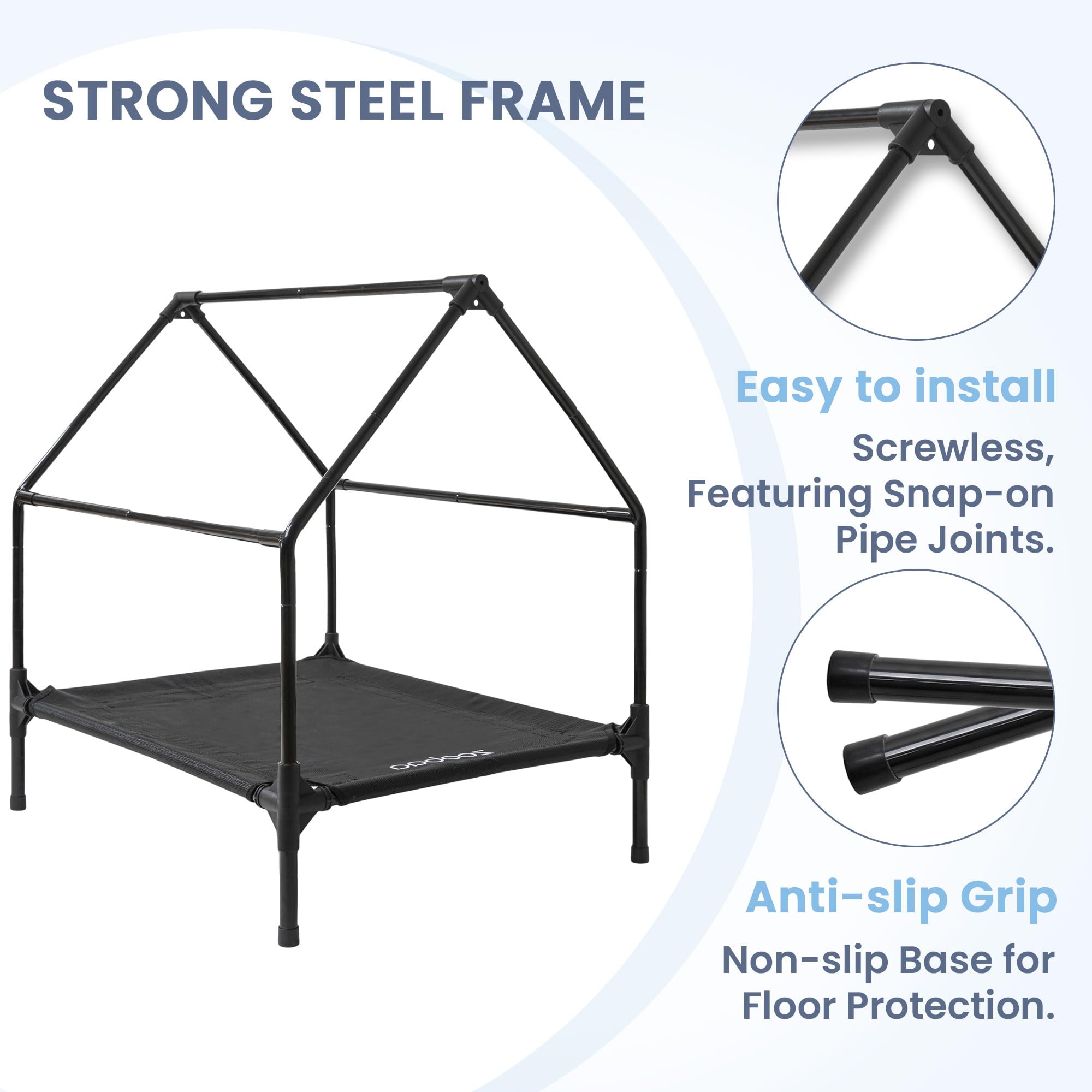 Zooba spacious interior designed for large breeds like Labs and Poodles.