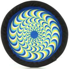 ZooBee floating disc in water with dogs enjoying pool fetch.