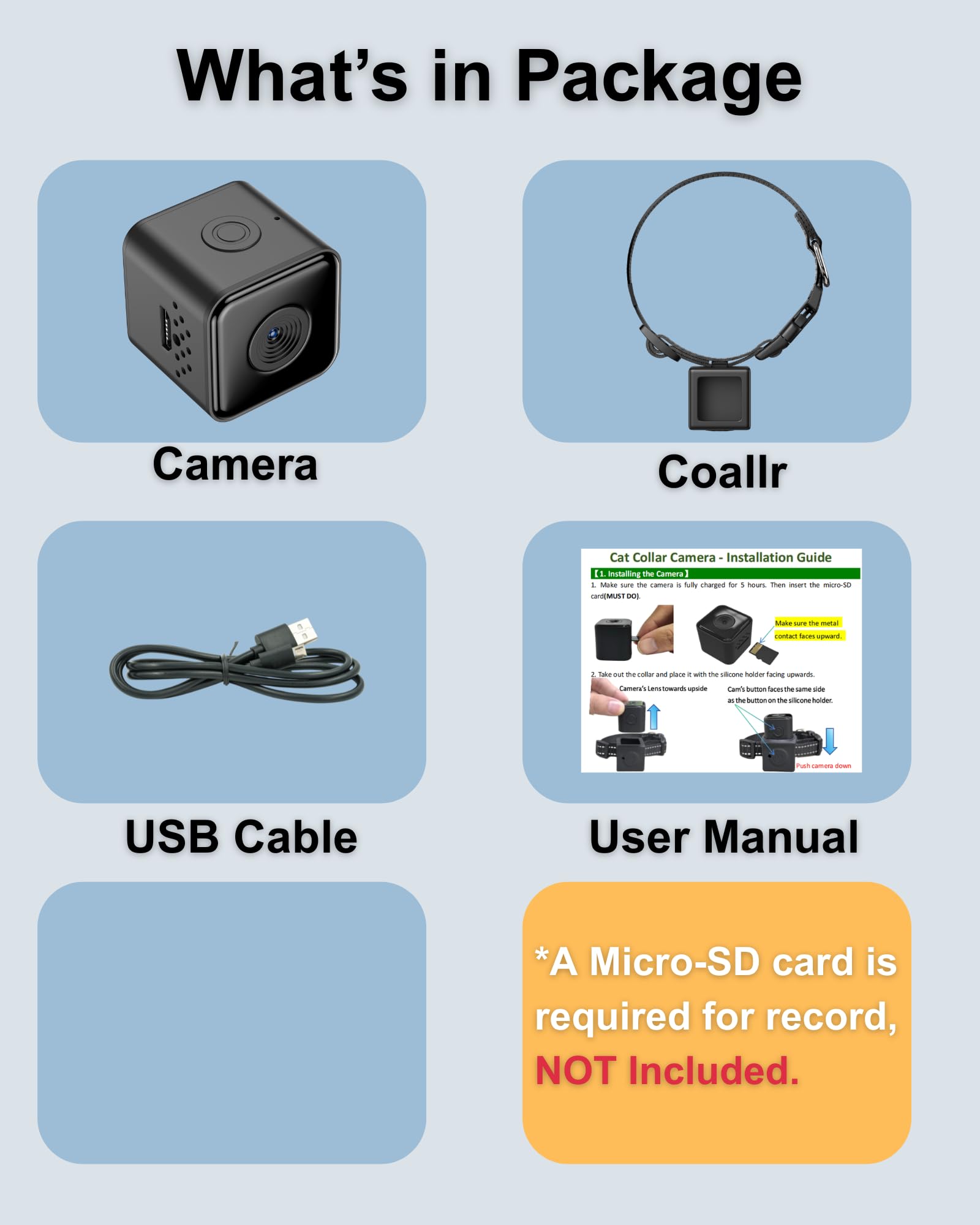 ZoomaraKam lightweight collar highlights comfortable fit for small pets