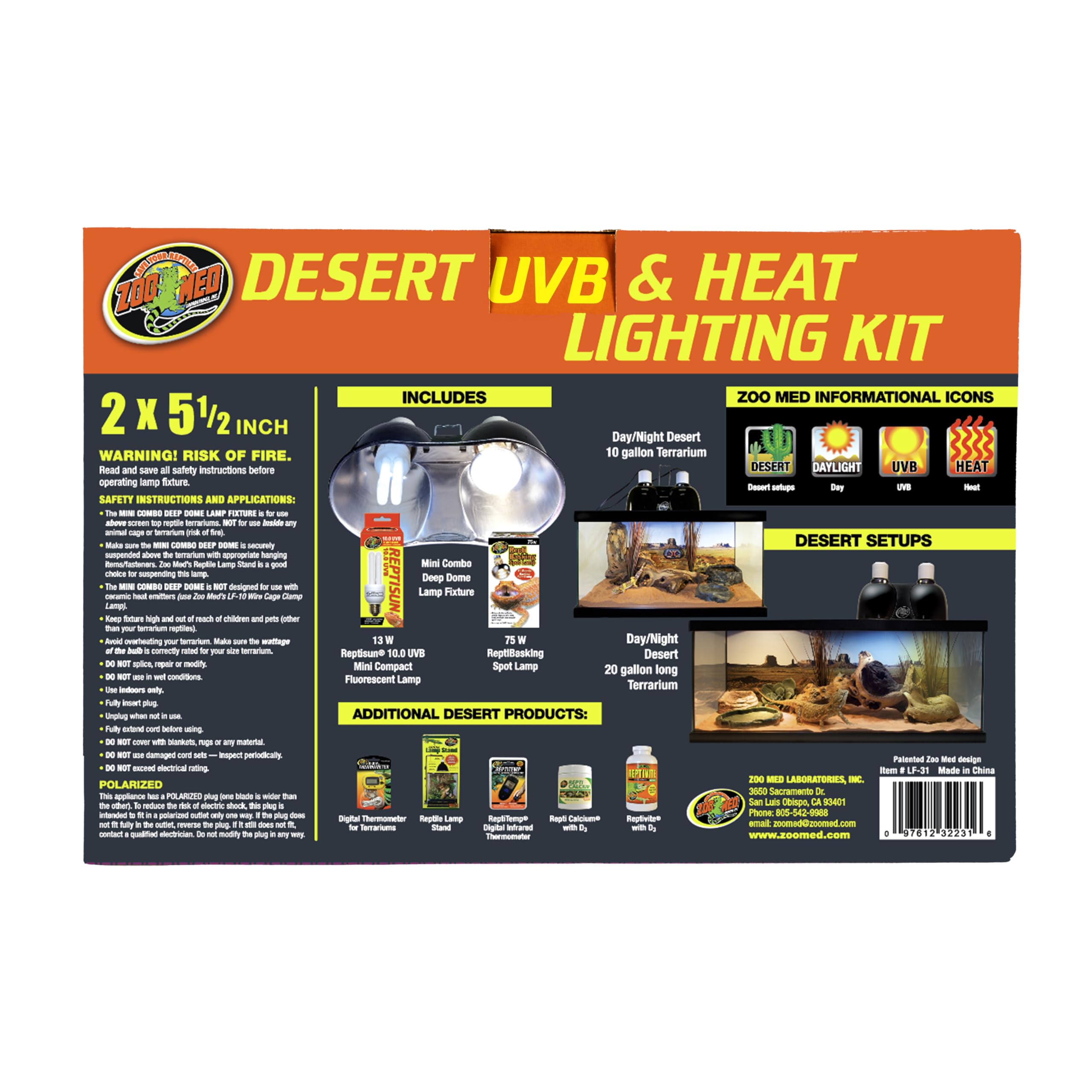 Zoo Med 75W Repti Basking Spot Lamp provides focused heat for active basking