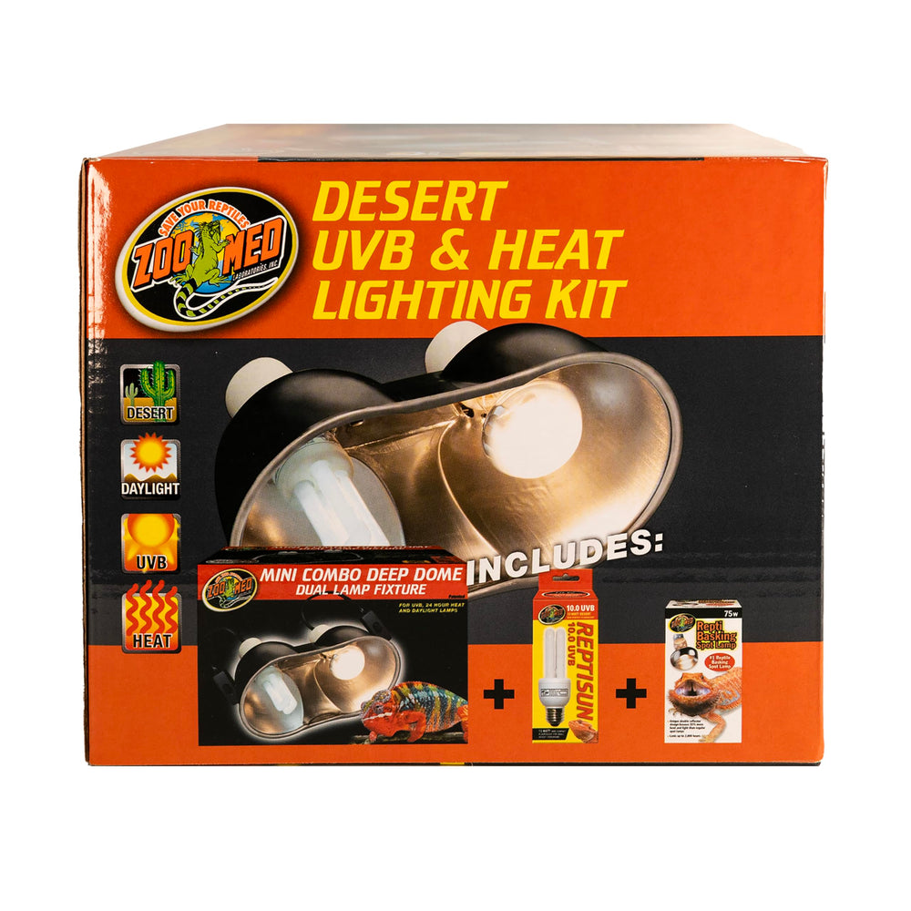 Zoo Med ReptiSun 10.0 UVB Mini 13W lamp delivers UVB for small terrariums