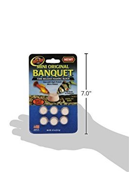 Zoo Med mini banquet block feeders block-detail: slow-release nutrition for bottom-dwelling fish and cleaner water