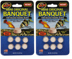 Zoo Med mini banquet block feeders card-collection: efficient feeding for small aquarium fish