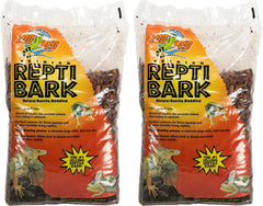 Zoo Med reptile bark fir bedding 8qt-pack-2 front view for easy setup
