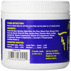 Zoo Med Spirulina 20 Flake fish feeding scene illustrates color and appetite support