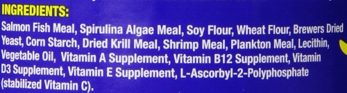 Zoo Med Spirulina 20 Flake packaging front demonstrates complete diet for fish