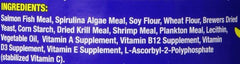 Zoo Med Spirulina 20 Flake packaging front demonstrates complete diet for fish