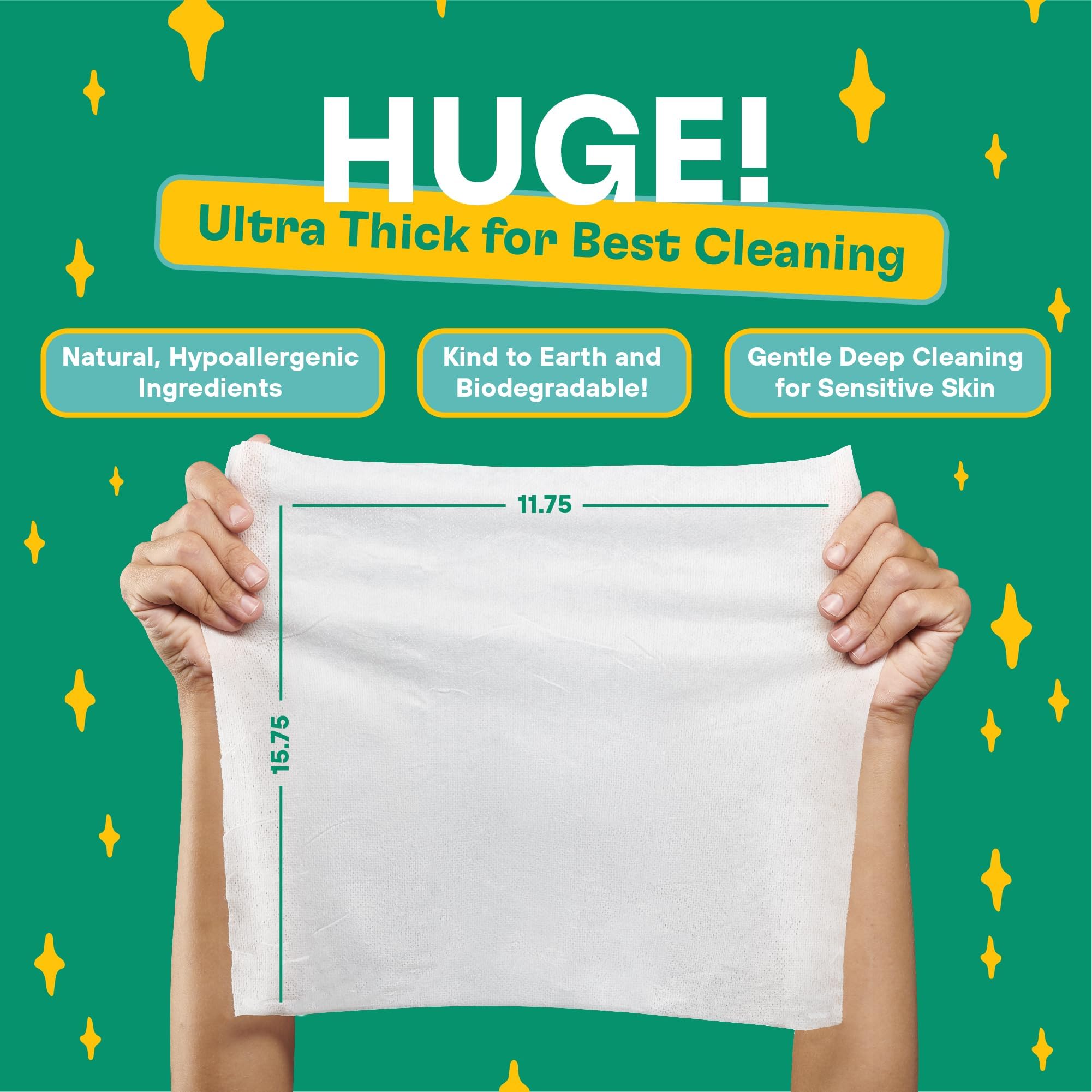 ZOOP XL Pet Wipes ear: soft wipe for outer-ear hygiene and skin-friendly cleansing.