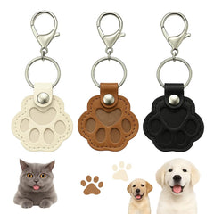 Zoowhale Classic keychain close-up paw print fur keepsake showing memory details