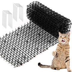 Zopeal cat repellent mat outdoor install demonstrates garden deterrence and easy setup.