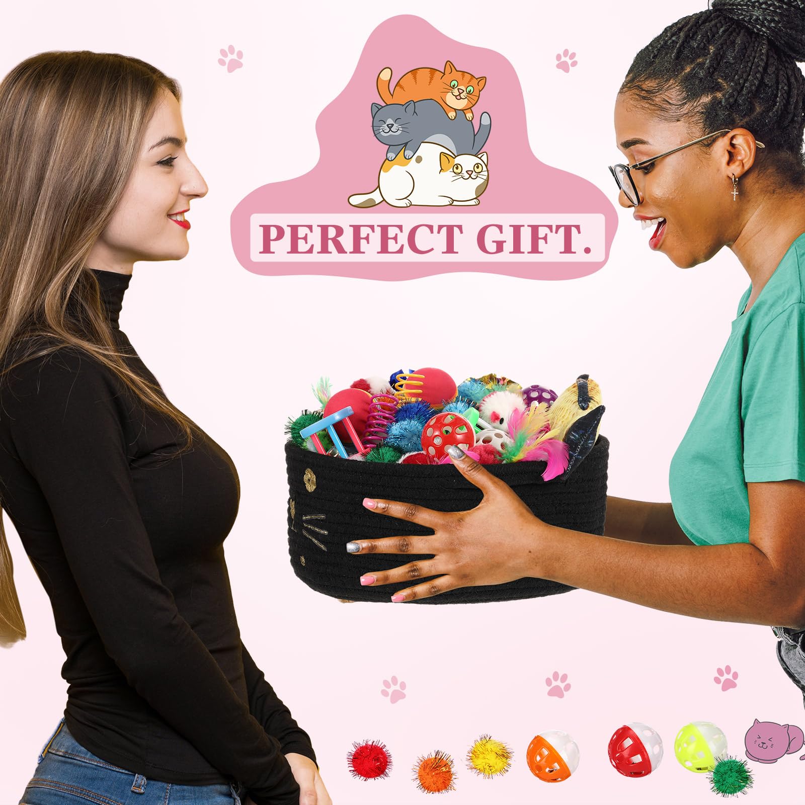 Zopeal storage basket display with the toy set demonstrates grouped entertainment.