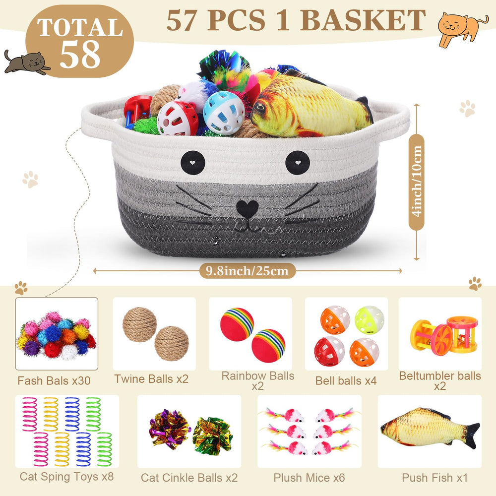 Zopeal colorful flashing balls for interactive indoor cat play