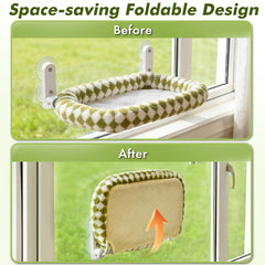 Zoratoo Cat Window Perch 4-sided bolster bed offers cozy secure naps