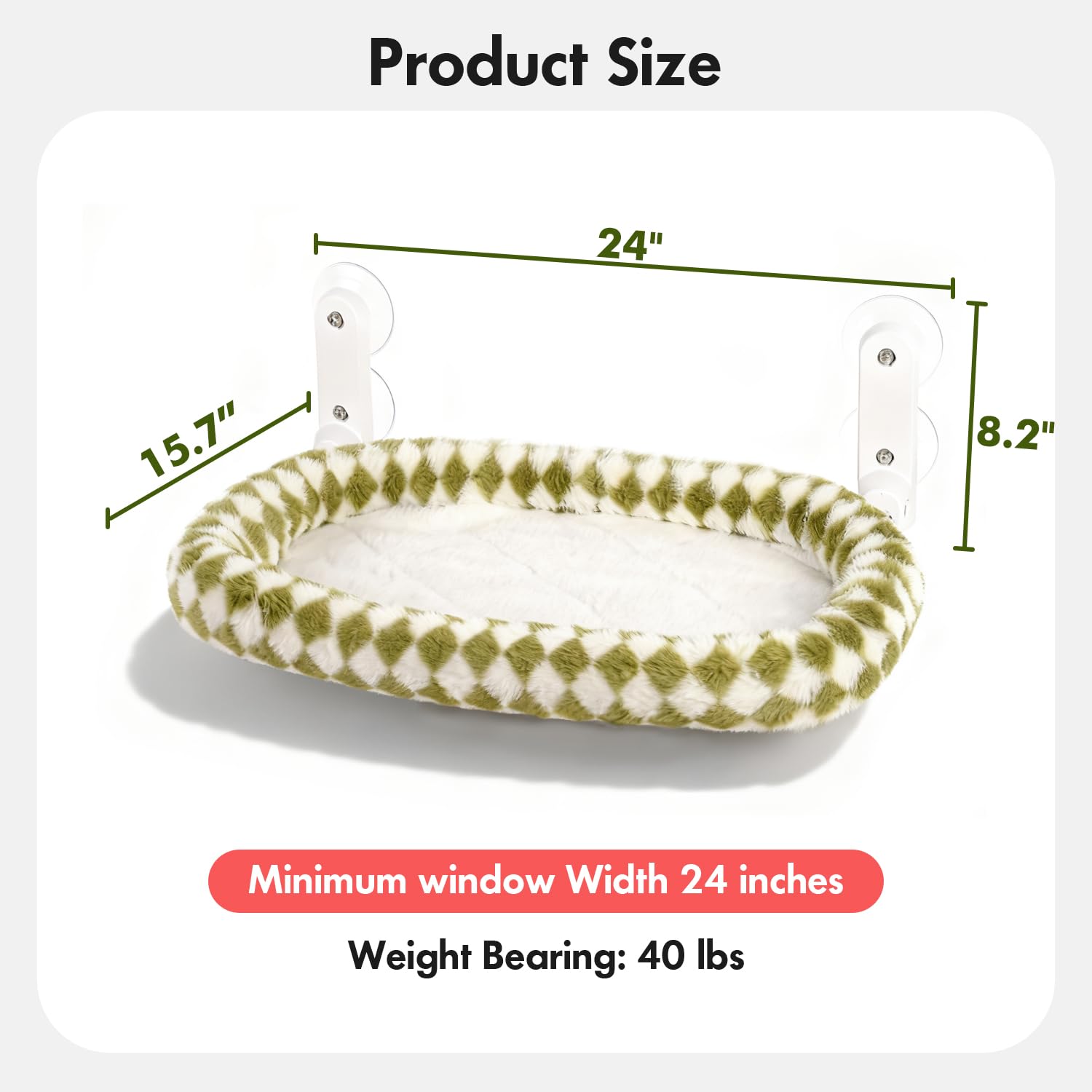 Zoratoo Cat Window Perch machine-washable cover for easy cleaning