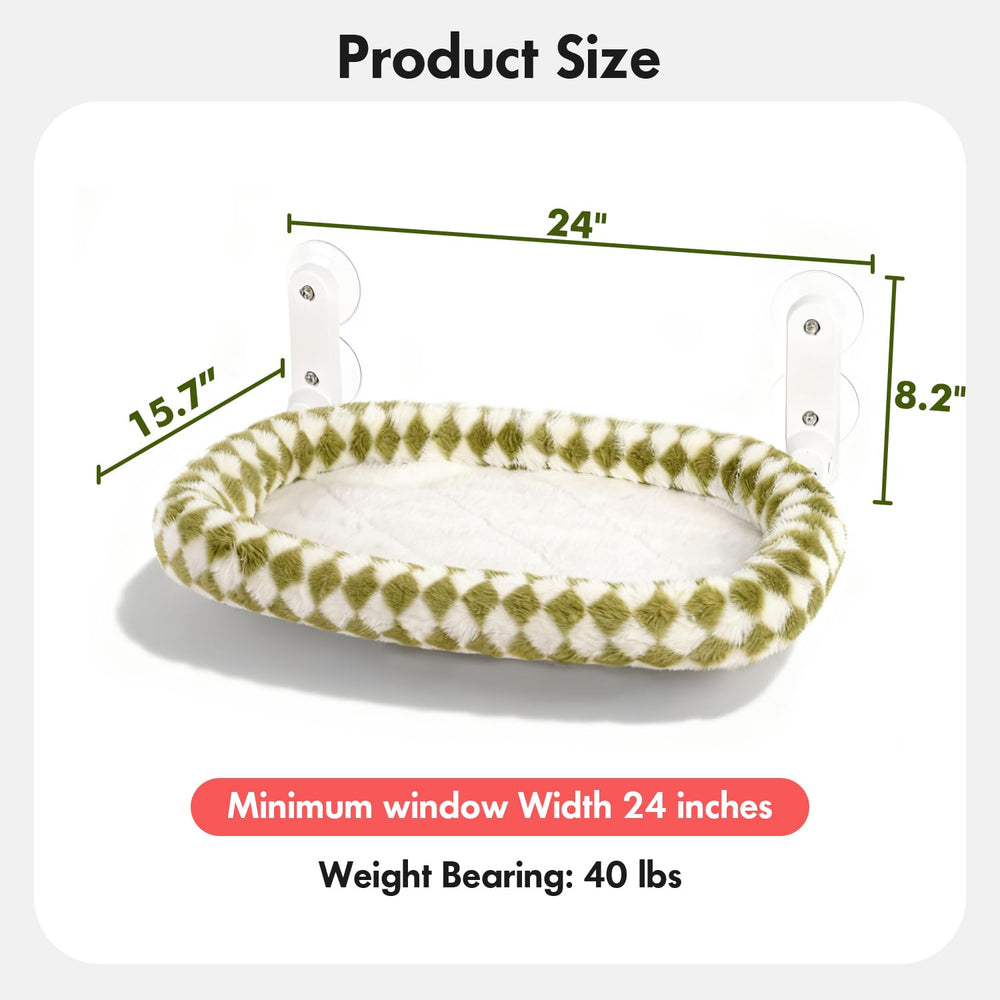 Zoratoo Cat Window Perch machine-washable cover for easy cleaning