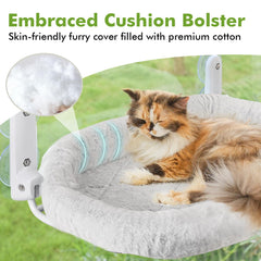 Zoratoo cat window perch suction cups secure installation for steady resting.