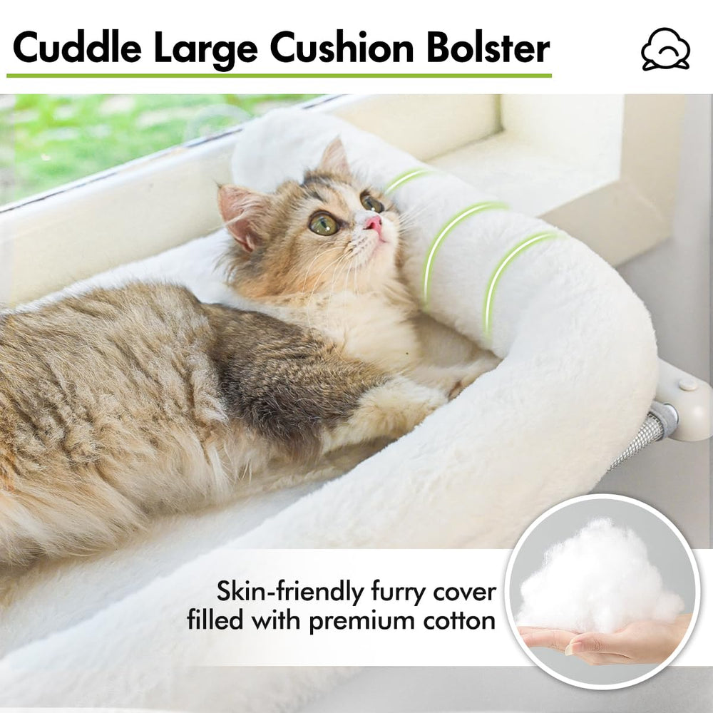 Zoratoo cat window seat demonstrates quick no-tools assembly.